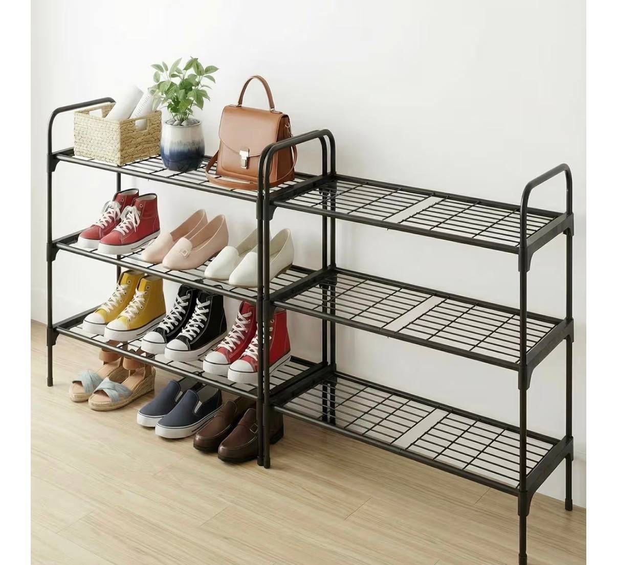 Mama Rafk $13.99 Reg $21.99 3 Tier Shoe Rack Organizer Rustproof Iron Black at ...