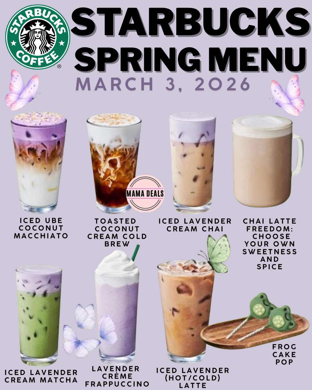 Spring Menu Launch Starbucks Spring Menu Launches March 3, 2026 - Mama Deals