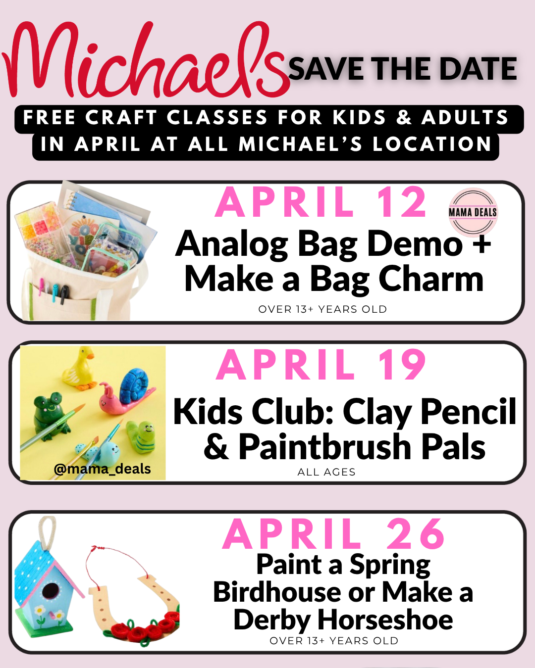 Craft Classes At Michaels Class Schedule